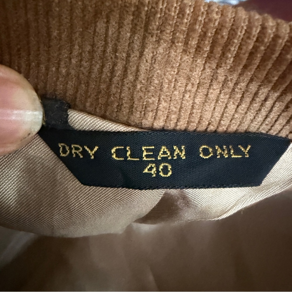 Haggar‎ Jacket Men's Vintage Corduroy Blazer in Dark Tan Size 40R - Picture 5 of 13